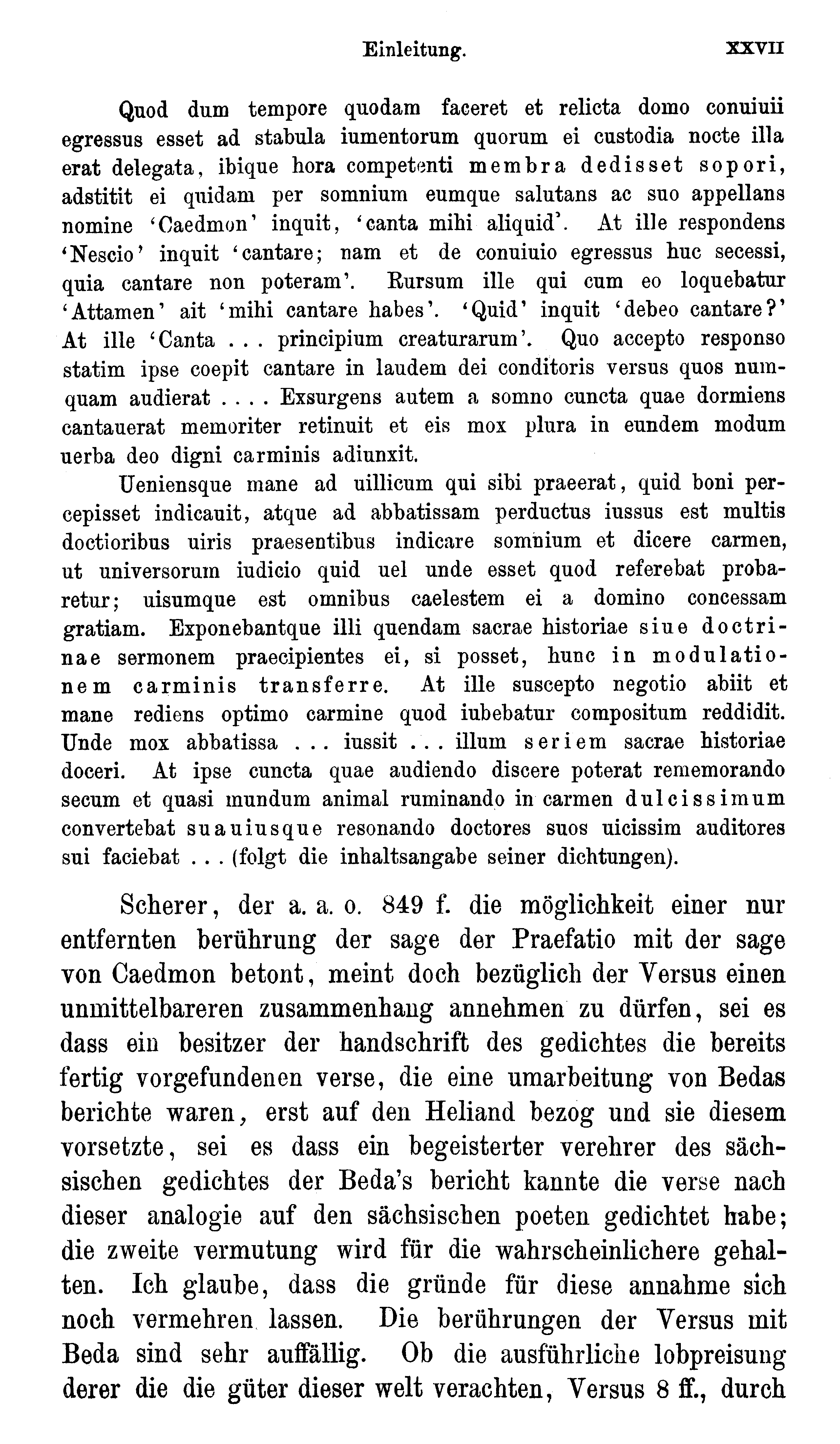 facsimile image (Sievers 1878, p. xxvii)
