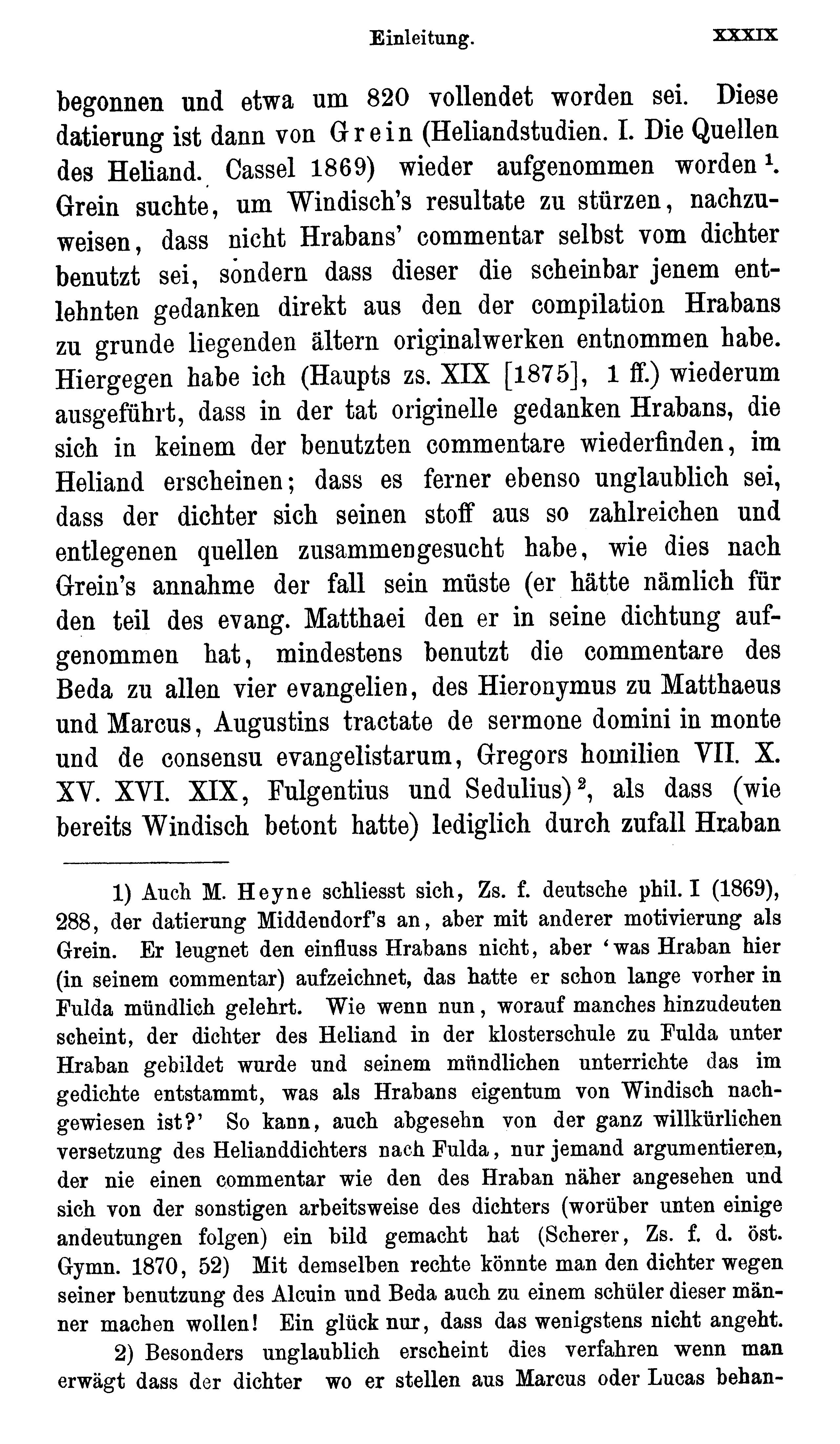 facsimile image (Sievers 1878, p. xxxix)