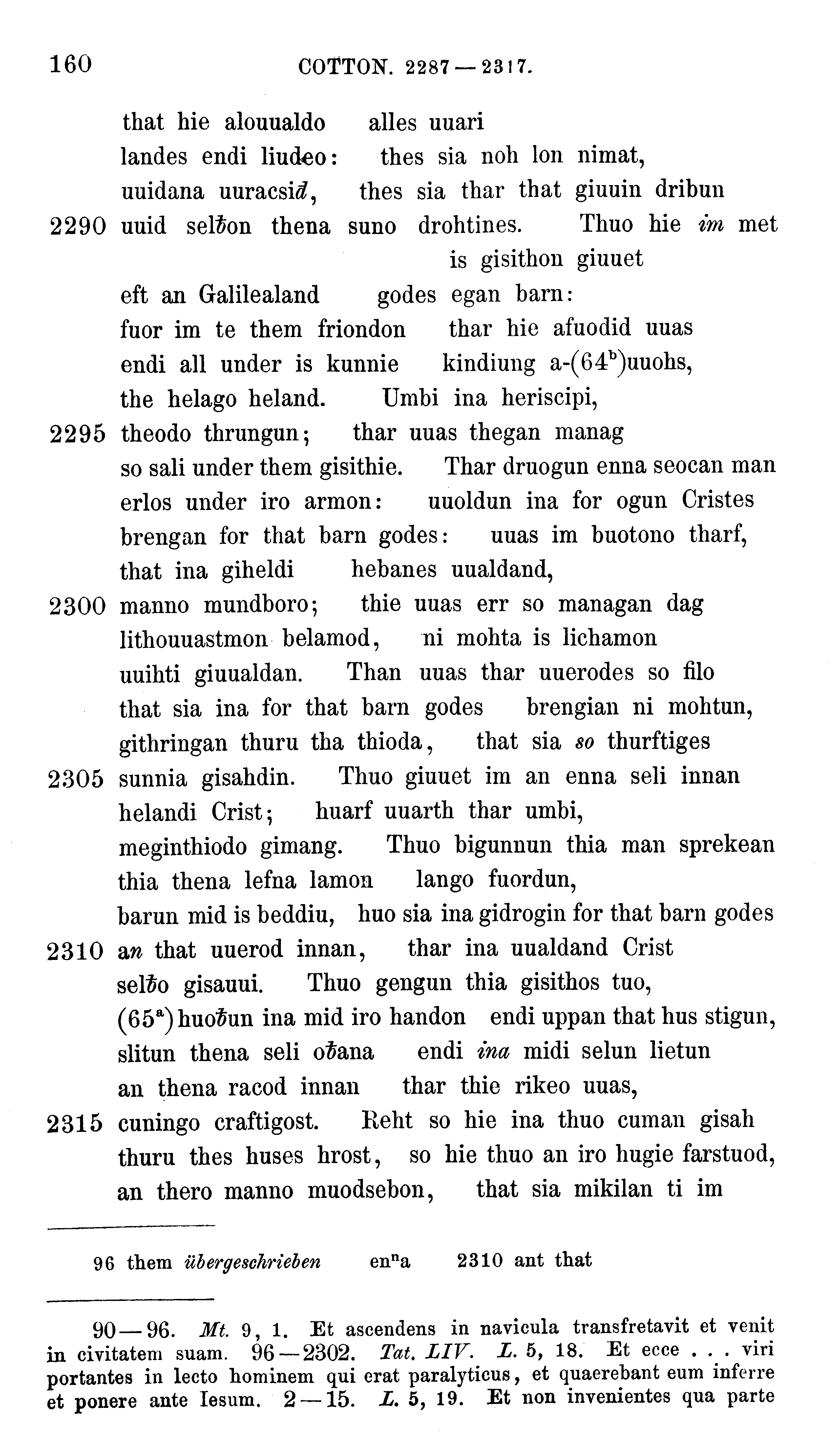 facsimile image (Sievers 1878, p. 160)