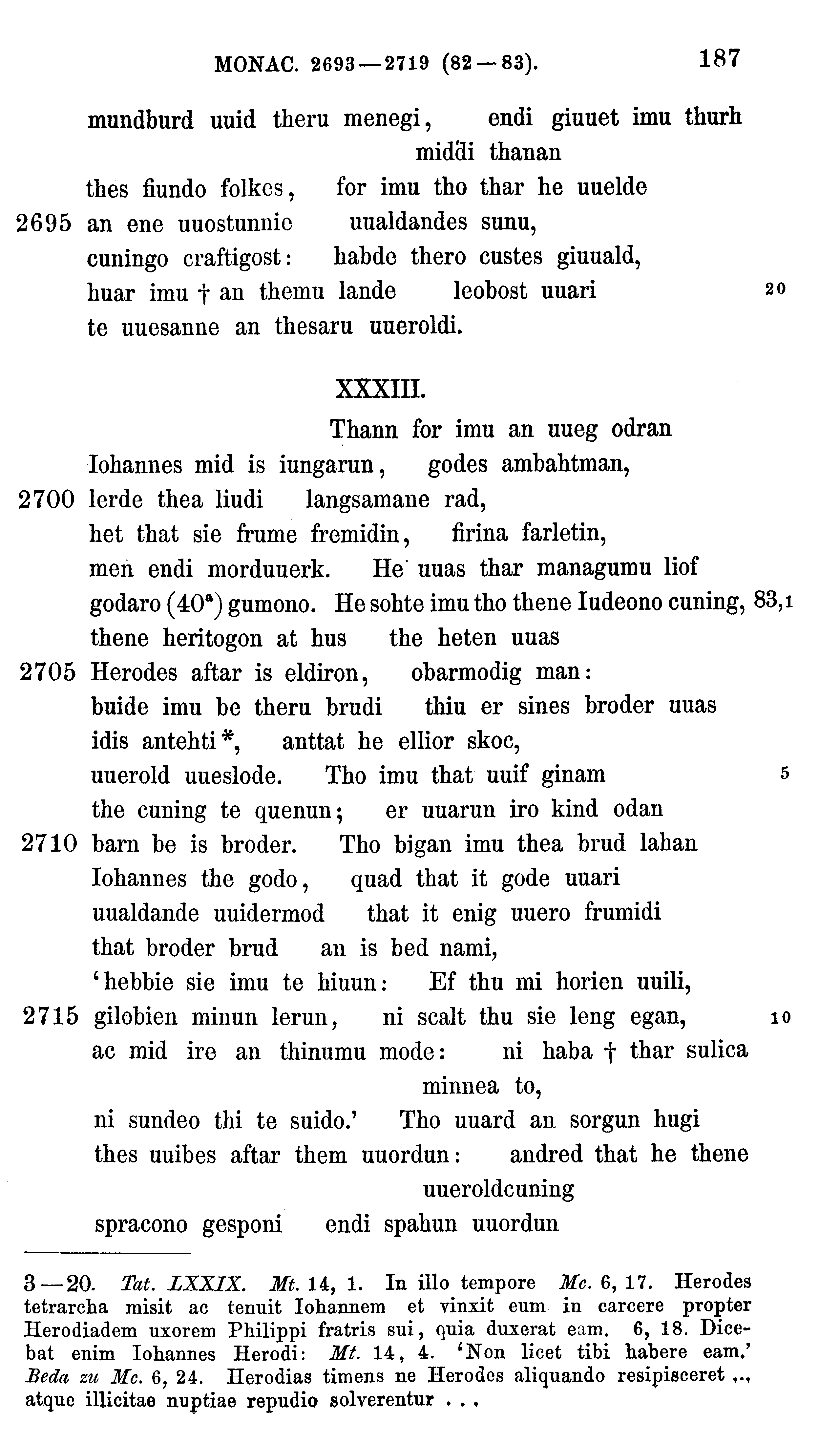 facsimile image (Sievers 1878, p. 187)