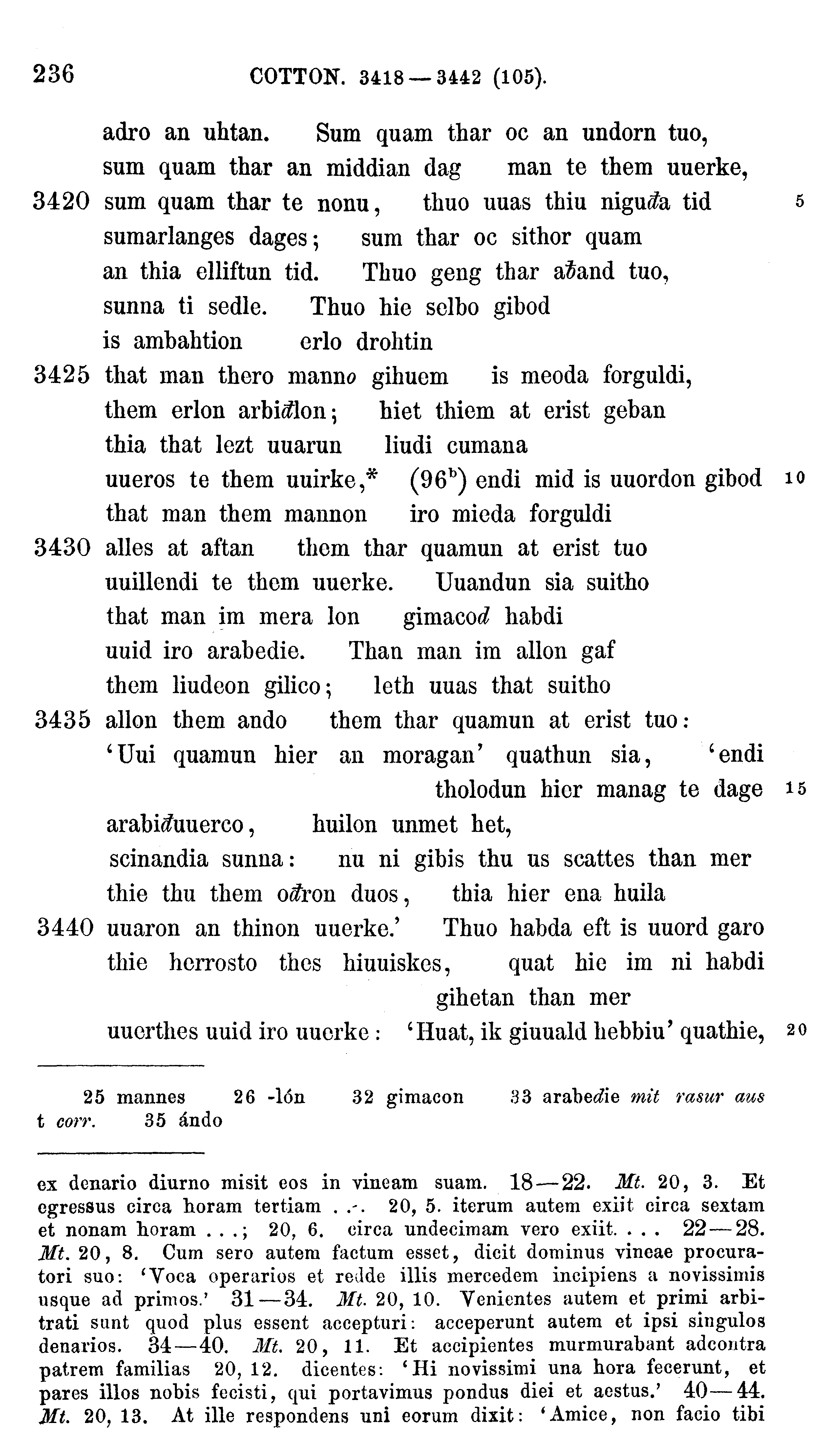 facsimile image (Sievers 1878, p. 236)