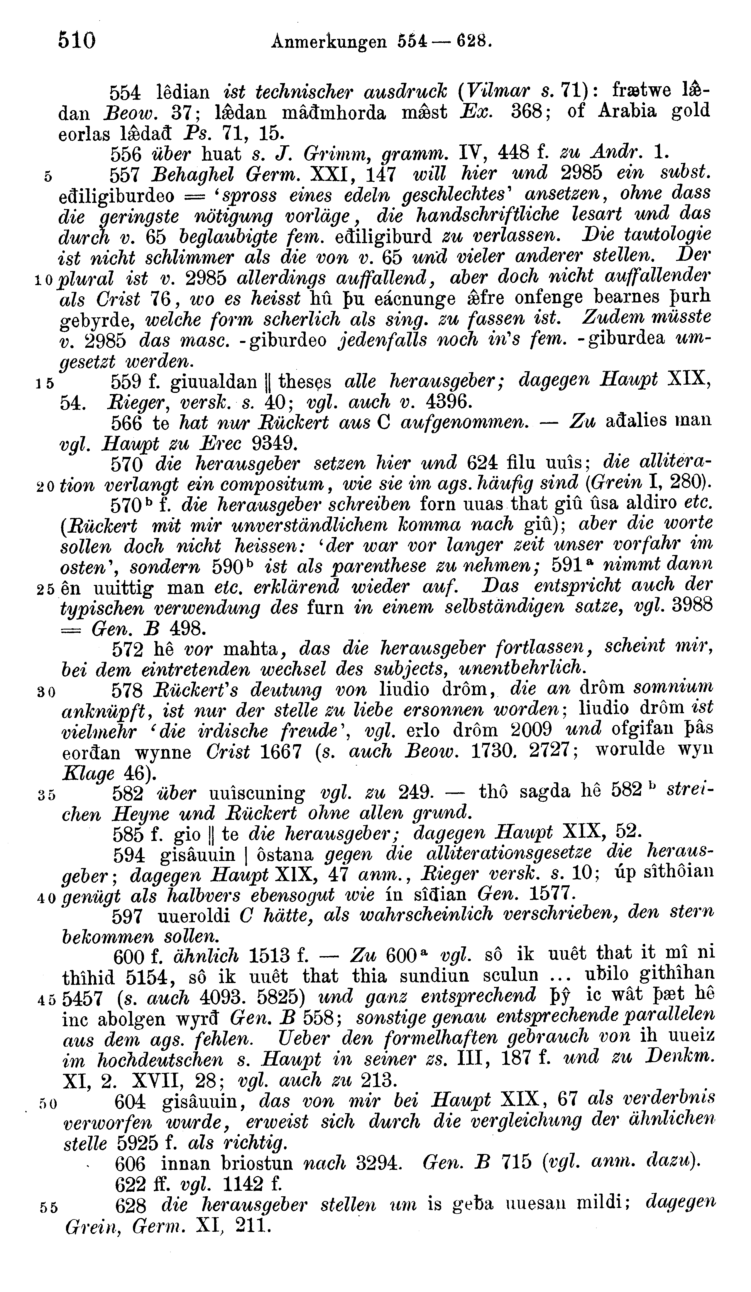 facsimile image (Sievers 1878, p. 510)