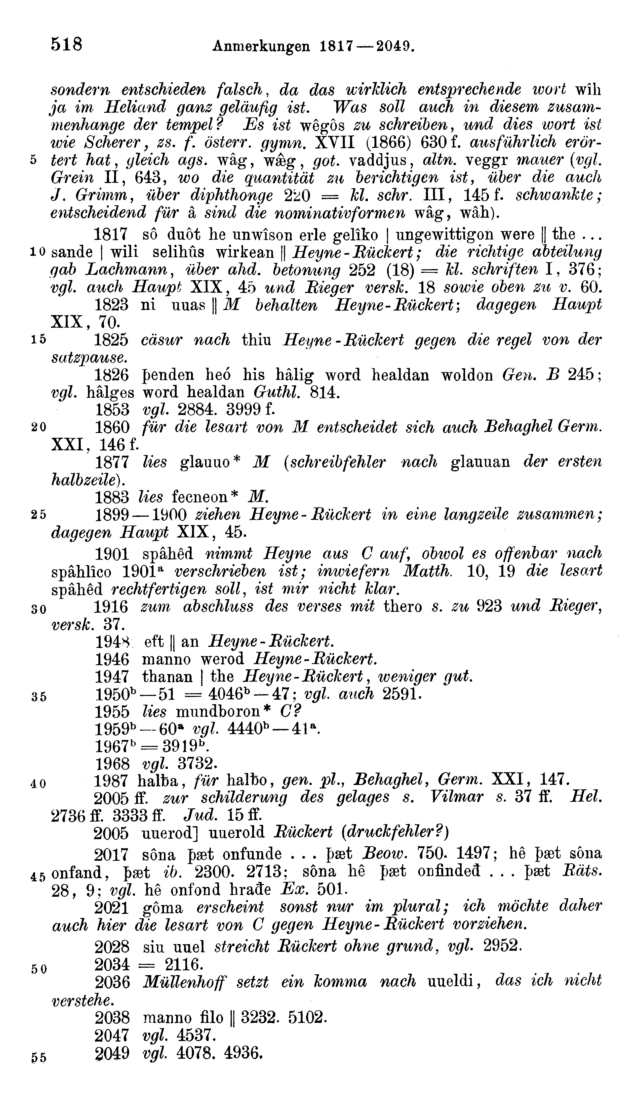 facsimile image (Sievers 1878, p. 518)