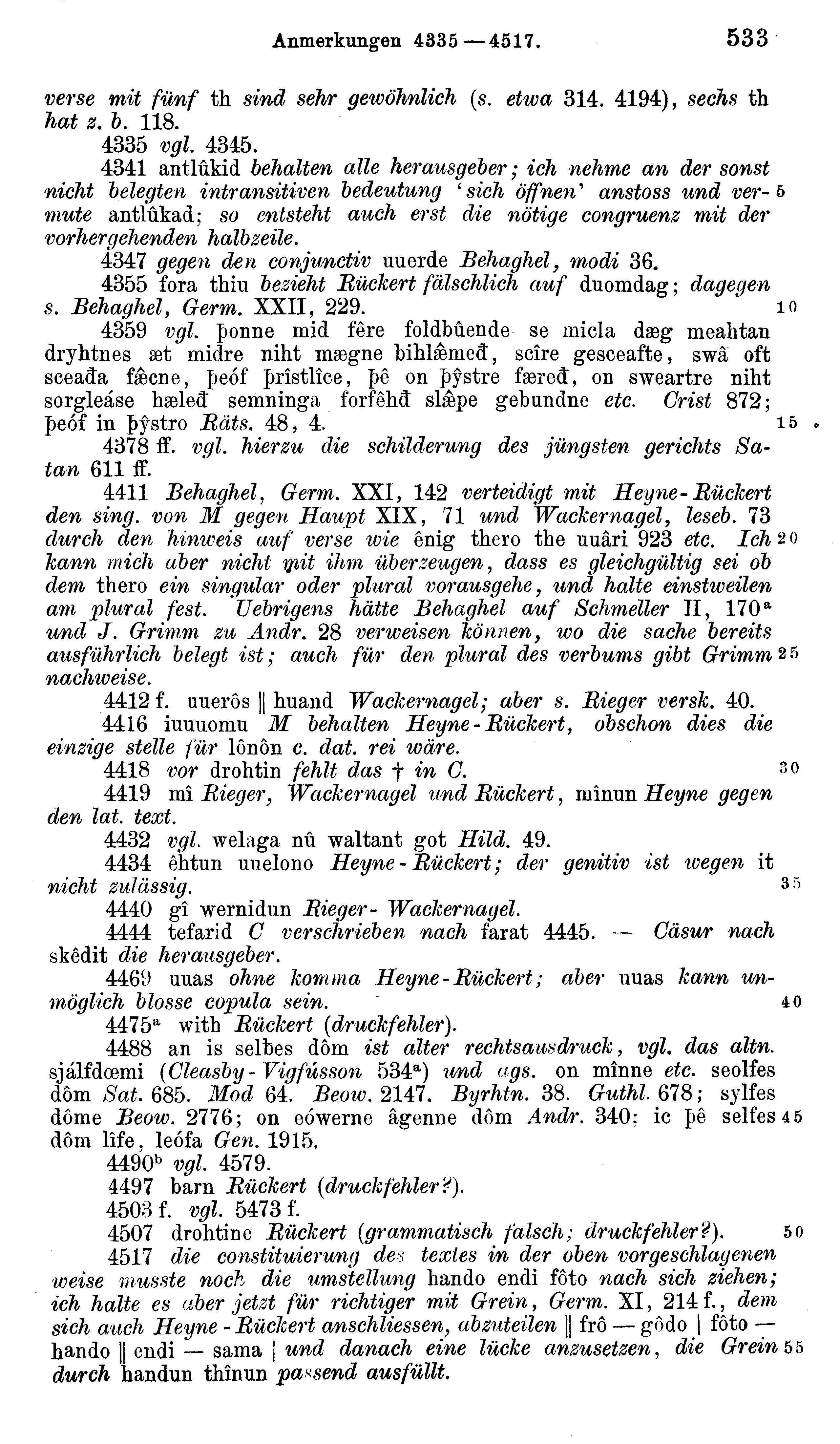 facsimile image (Sievers 1878, p. 533)