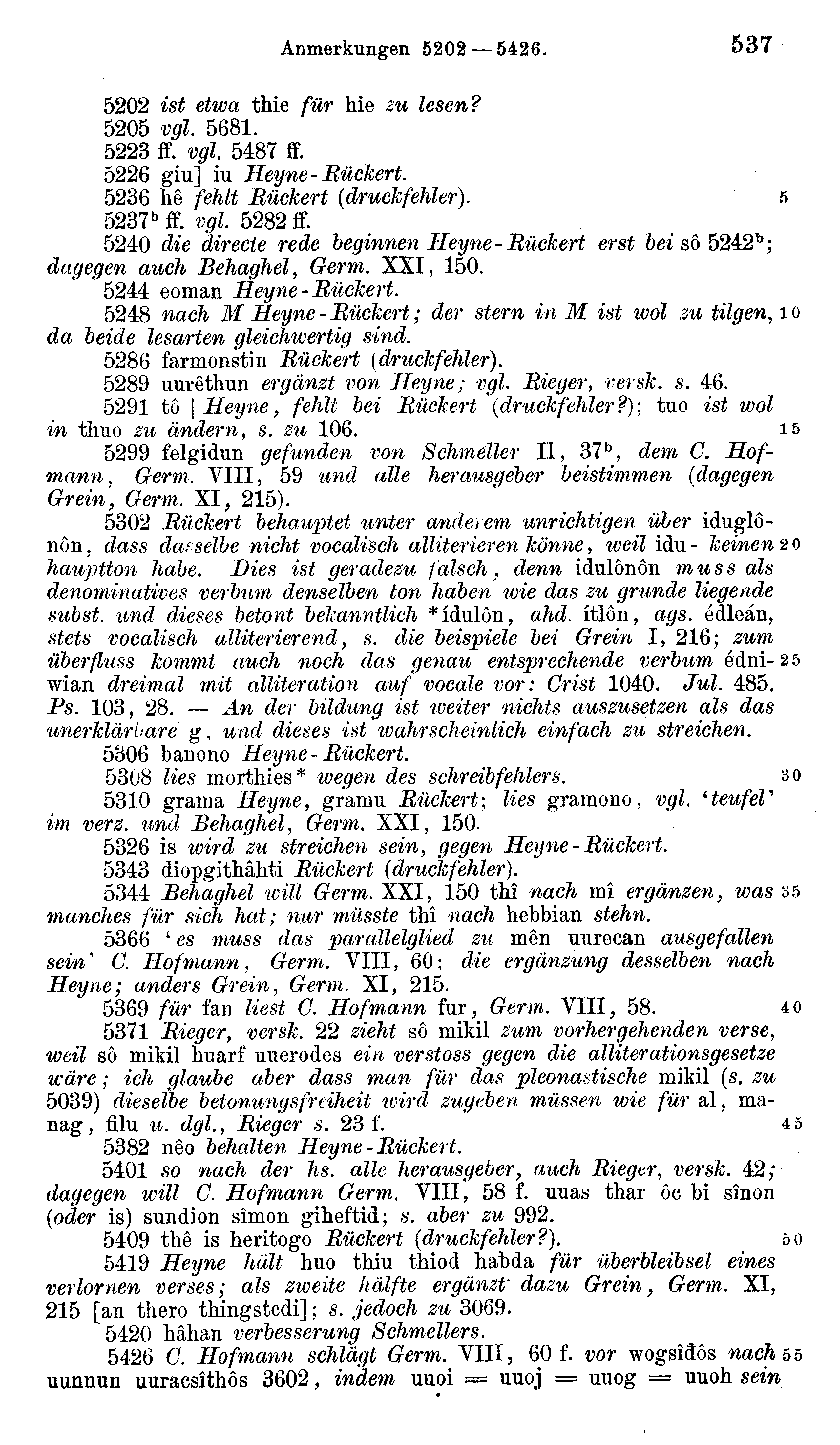 facsimile image (Sievers 1878, p. 537)