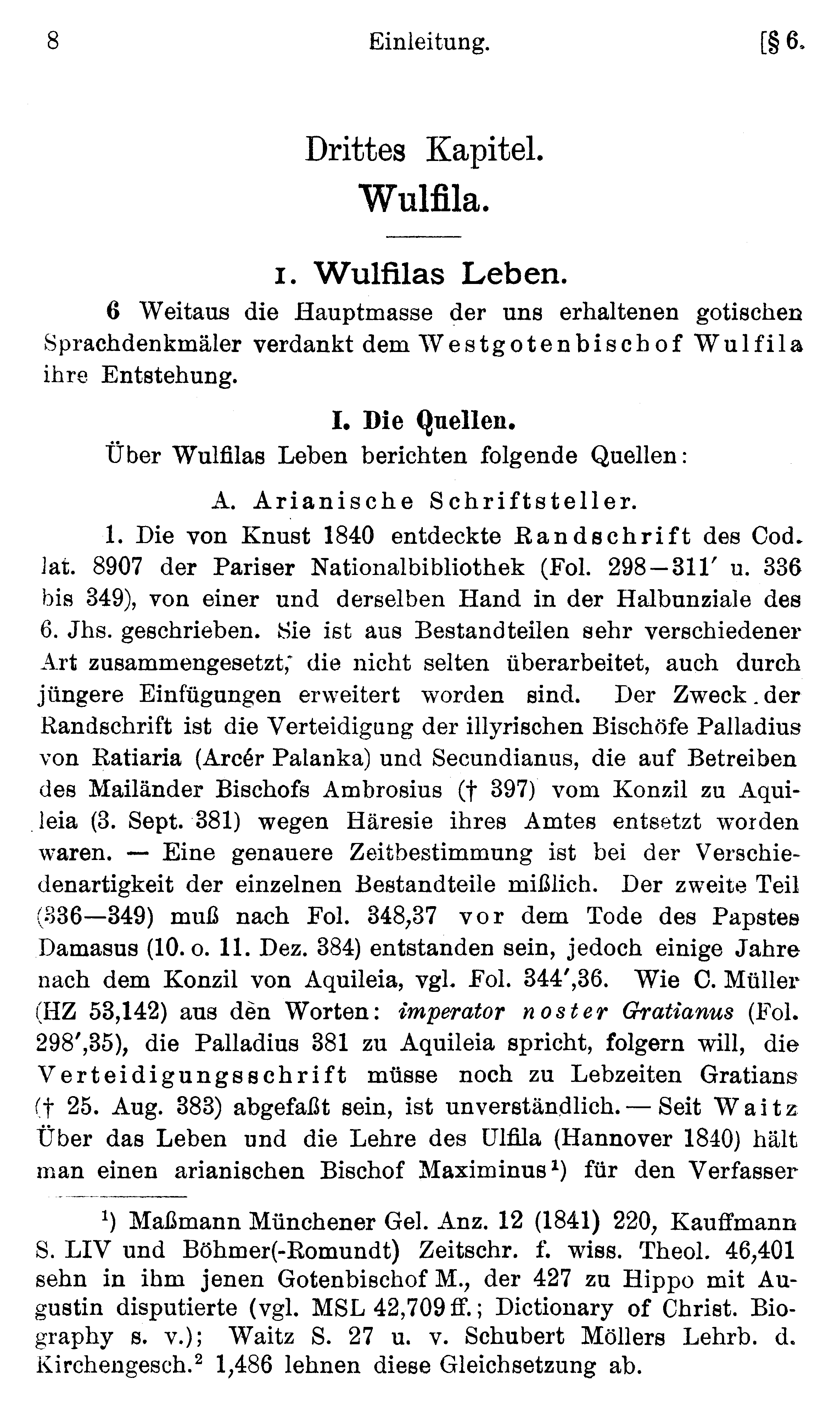 facsimile image (Streitberg 1920, p. 8)