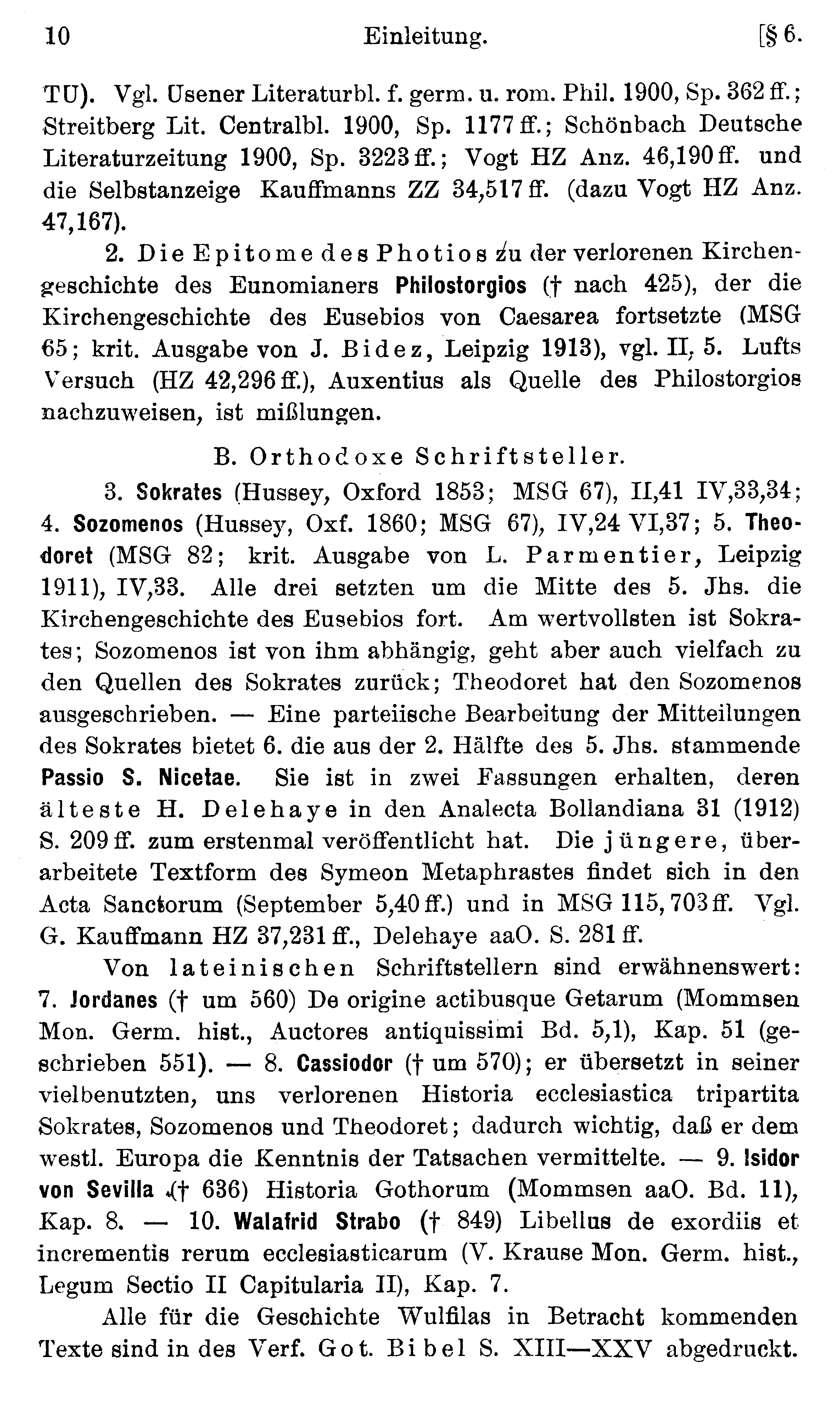 facsimile image (Streitberg 1920, p. 10)