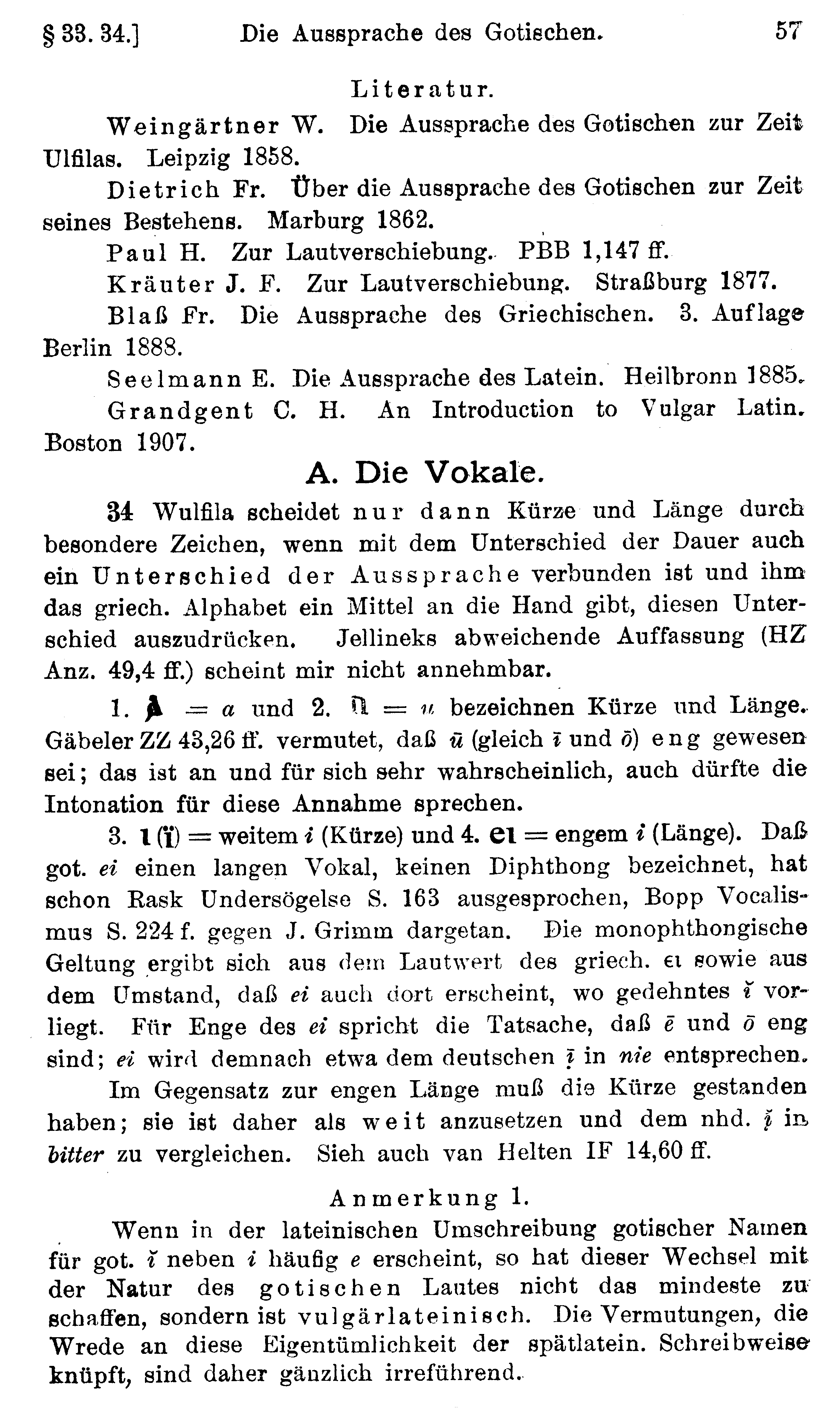 facsimile image (Streitberg 1920, p. 57)