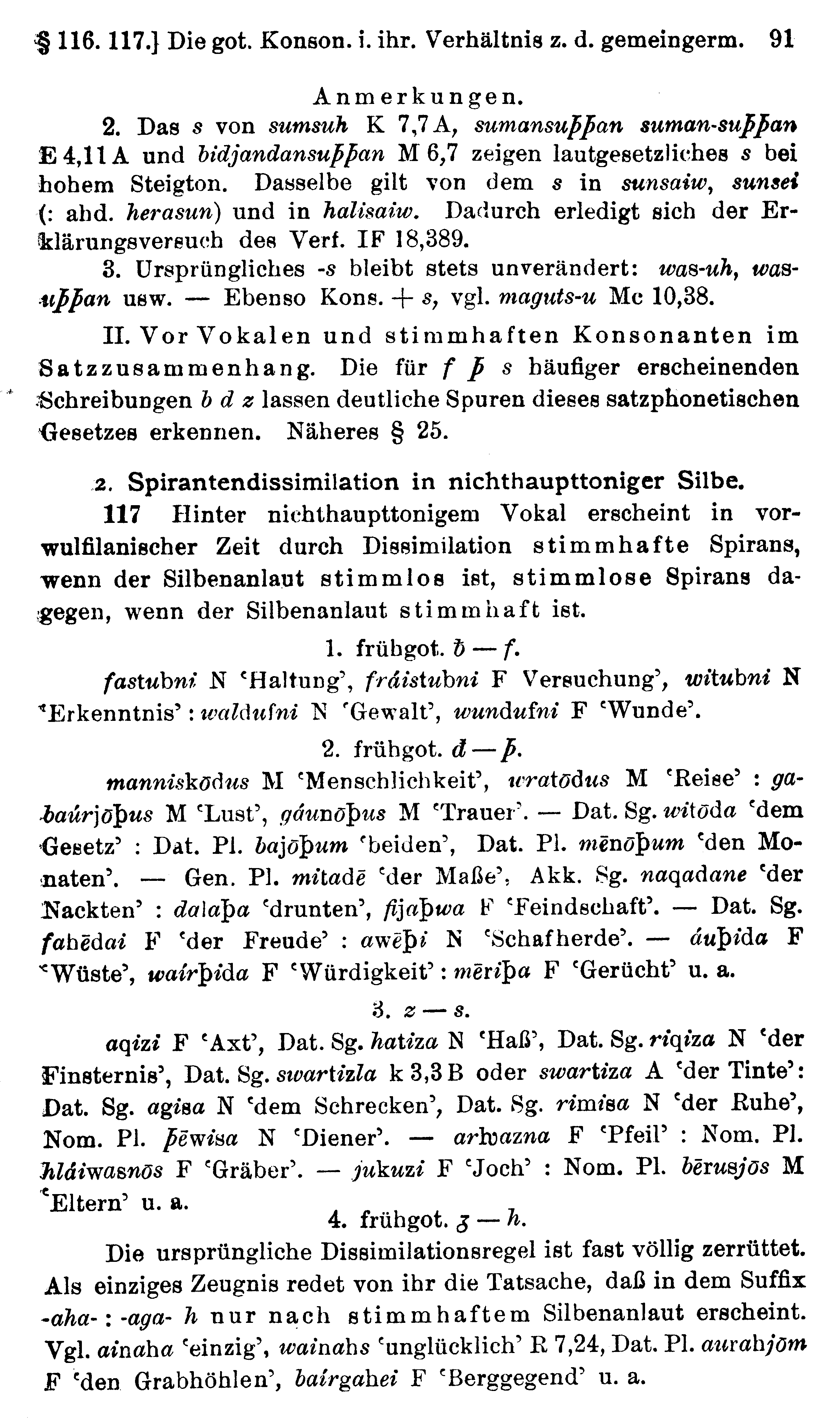facsimile image (Streitberg 1920, p. 91)